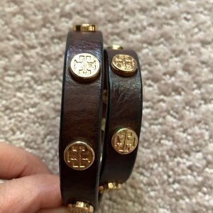Tory Burch Leather Wrap Bracelet
